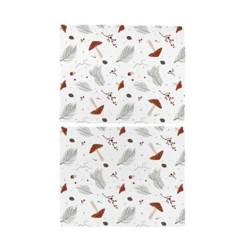 Textil tányéralátét szett 2 db-os 35x47 cm Toadstools – Butter Kings