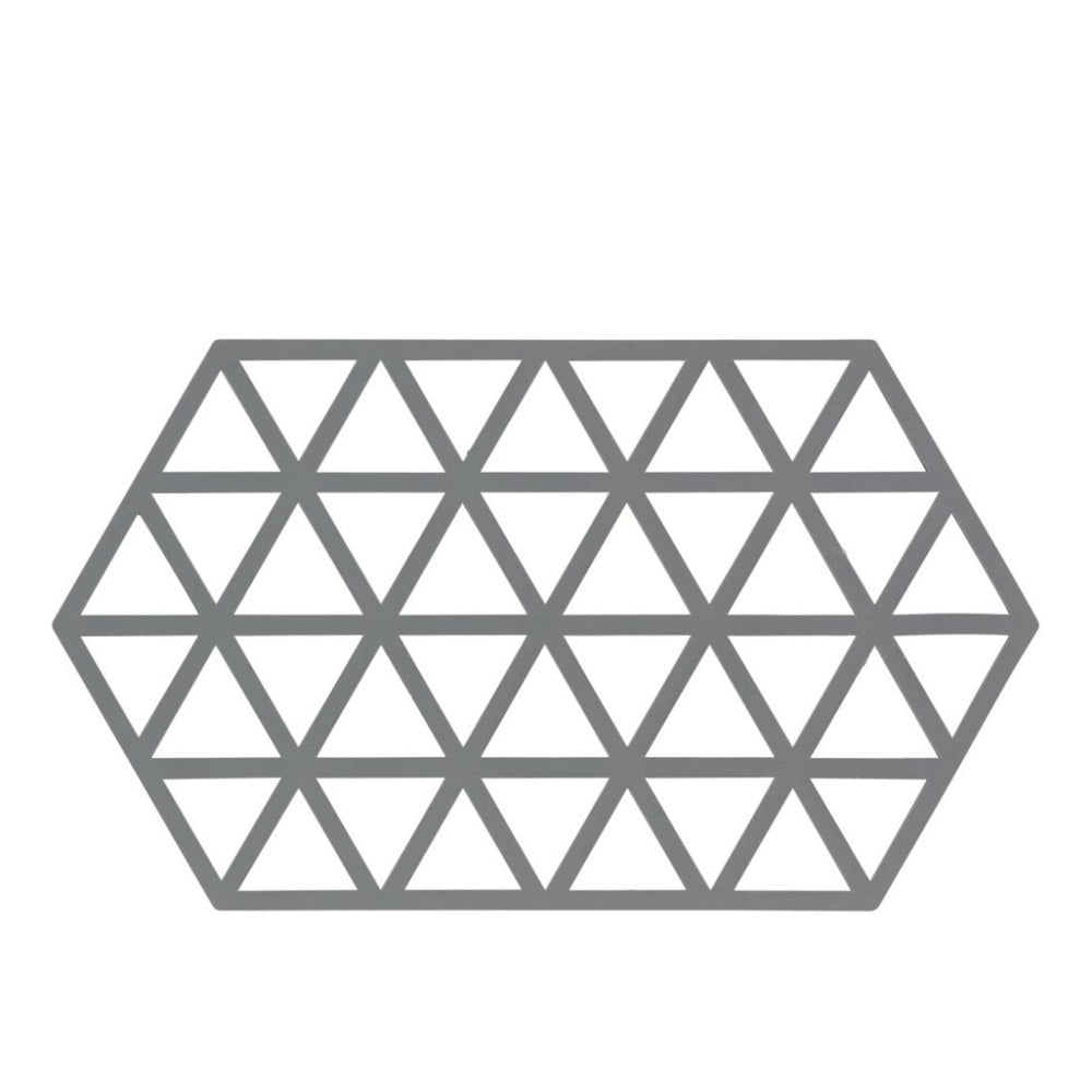 Triangles szürke szilikon edényalátét - Zone