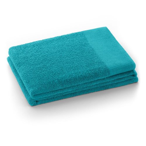 Türkiz frottír pamut fürdőlepedő 70x140 cm Amari – Restilo