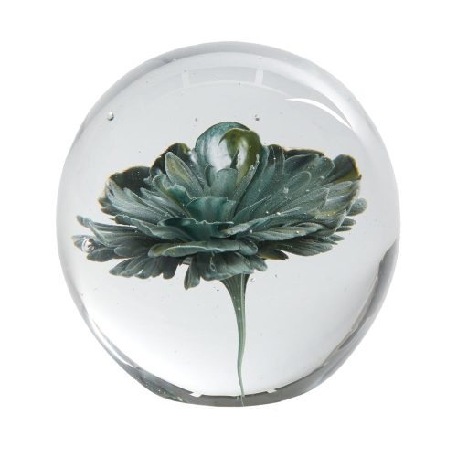 Üveg papírnehezék (magasság 8 cm) Flower – Light & Living