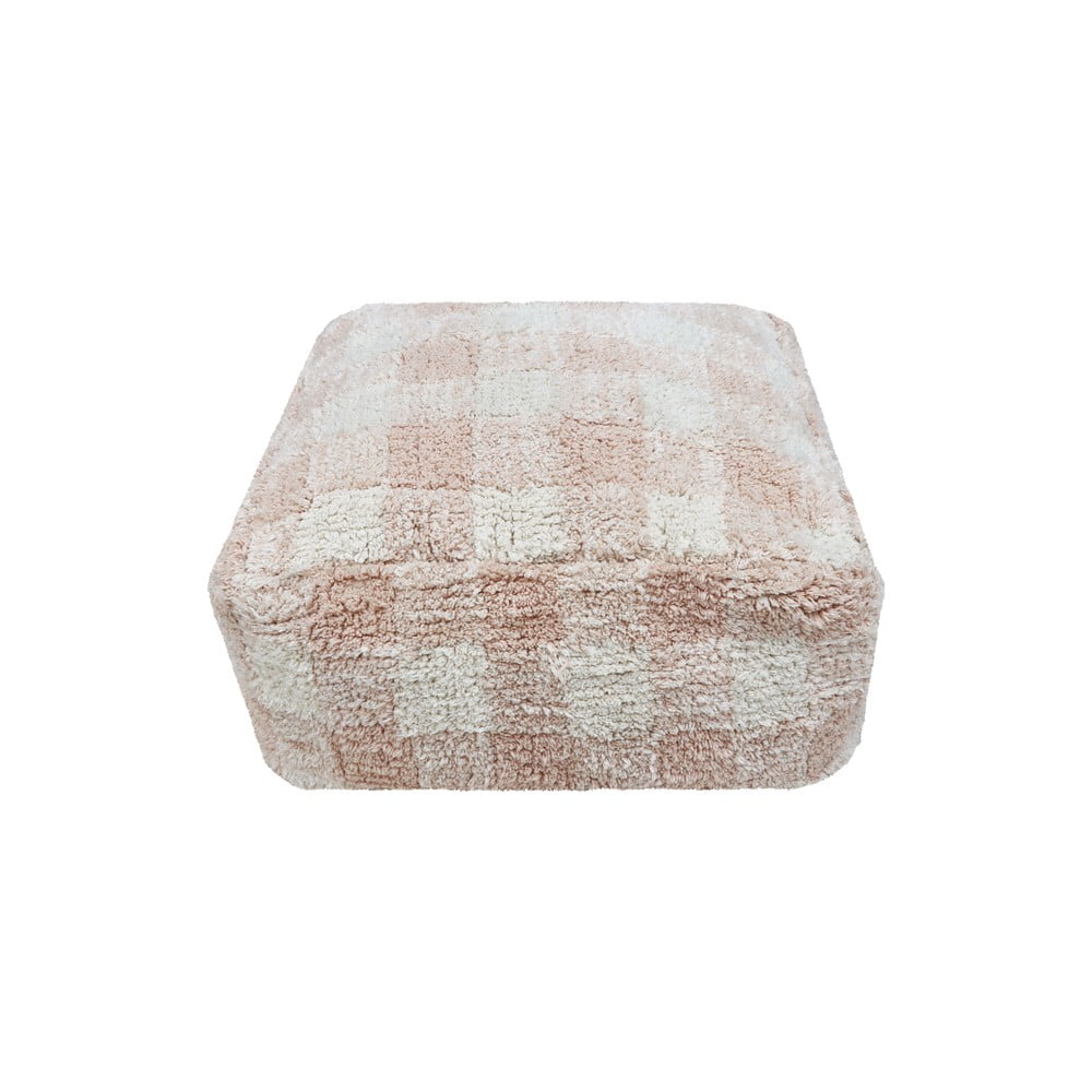 Világos rózsaszín puff Vichy Rose – Lorena Canals