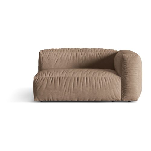 Világosbarna buklé kanapé modul (jobb oldali) Martina – Micadoni Home