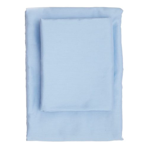 Világoskék gumis pamut-szatén lepedő 140x190 cm – Mijolnir