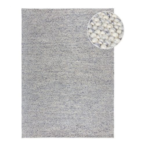 Világoskék kézi szövésű gyapjúkeverék szőnyeg 120x170 cm Minerals – Flair Rugs