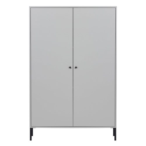 Világosszürke borovi fenyő szekrény 100x155 cm Xam – WOOOD