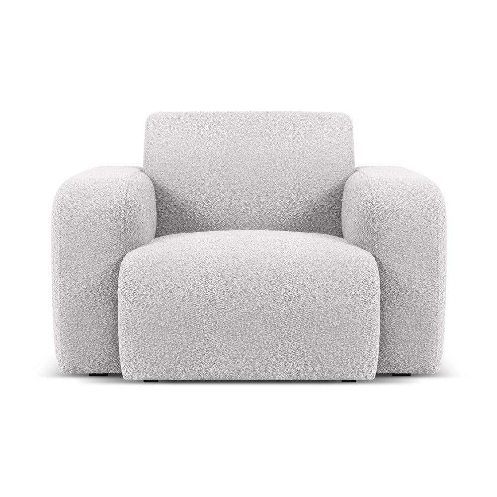 Világosszürke buklé fotel Molino – Micadoni Home