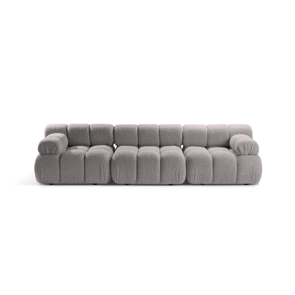 Világosszürke buklé moduláris kanapé 282 cm Bellis – Micadoni Home