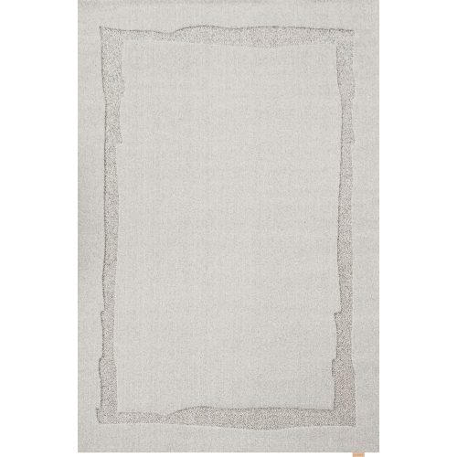 Világosszürke gyapjú szőnyeg 133x190 cm Morphic Rocca – Agnella