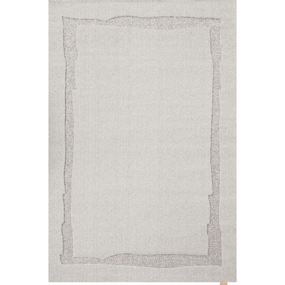 Világosszürke gyapjú szőnyeg 160x230 cm Morphic Rocca – Agnella