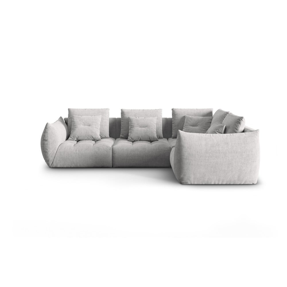 Világosszürke sarokkanapé (jobb oldali-L alakú) Bloom – Micadoni Home