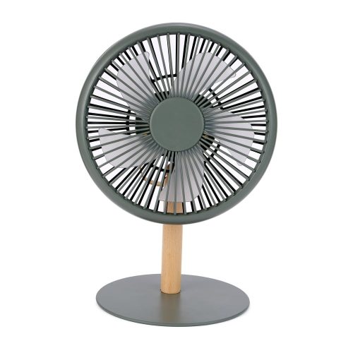 Zöld asztali lámpa ventilátorral