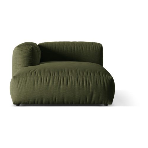 Zöld kanapé modul (bal oldali) Martina – Micadoni Home