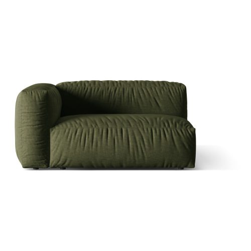 Zöld kanapé modul (bal oldali) Martina – Micadoni Home