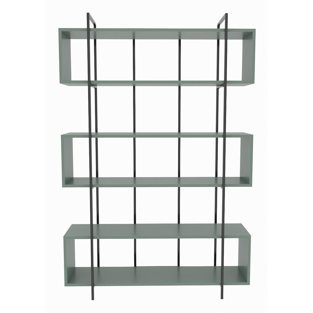 Zöld könyvespolc 120x180 cm Bruti – Kalune Design