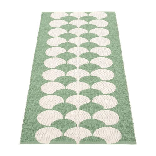 Zöld-krémszínű kültéri-beltéri futószőnyeg 70x150 cm Poppy Oregano – Pappelina