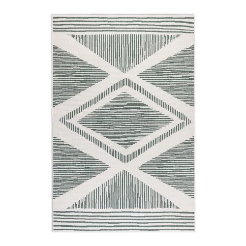 Zöld-krémszínű kültéri szőnyeg 80x150 cm Gemini – Elle Decoration