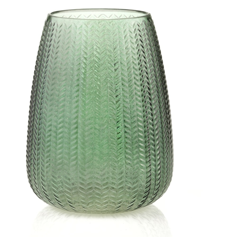 Zöld üveg váza (magasság 24 cm) Sevilla – Restilo
