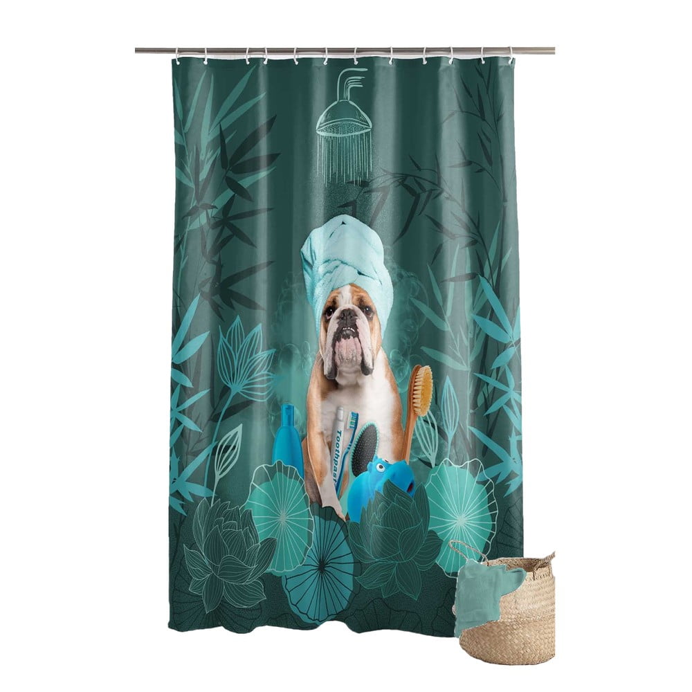 Zuhanyfüggöny 180x200 cm Doggy zen – douceur d'intérieur
