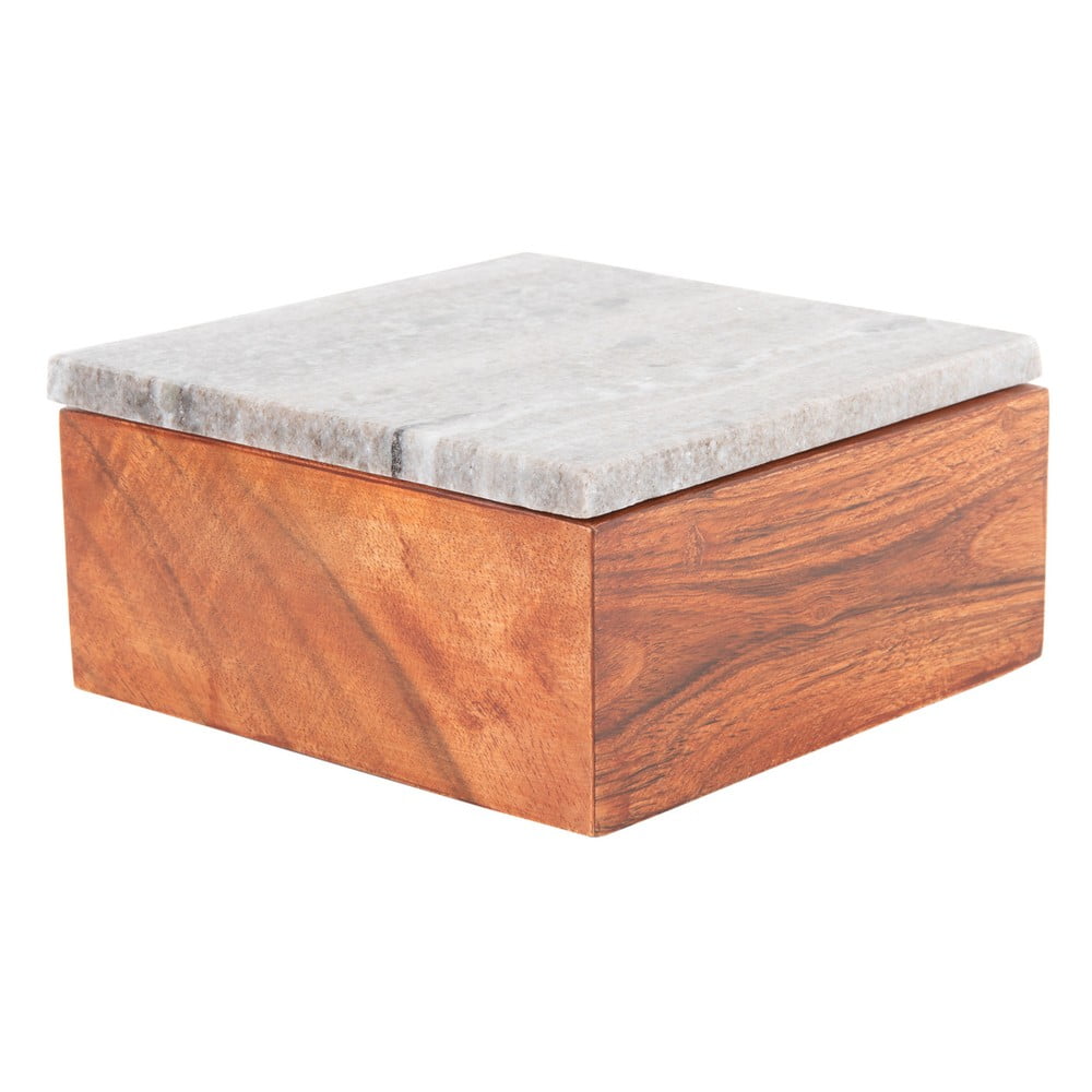 Barna dekoratív fa tárolódoboz Acacia – PT LIVING