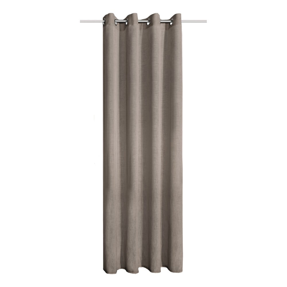 Barna függöny 140x245 cm Struktura Uni – Sehlbach