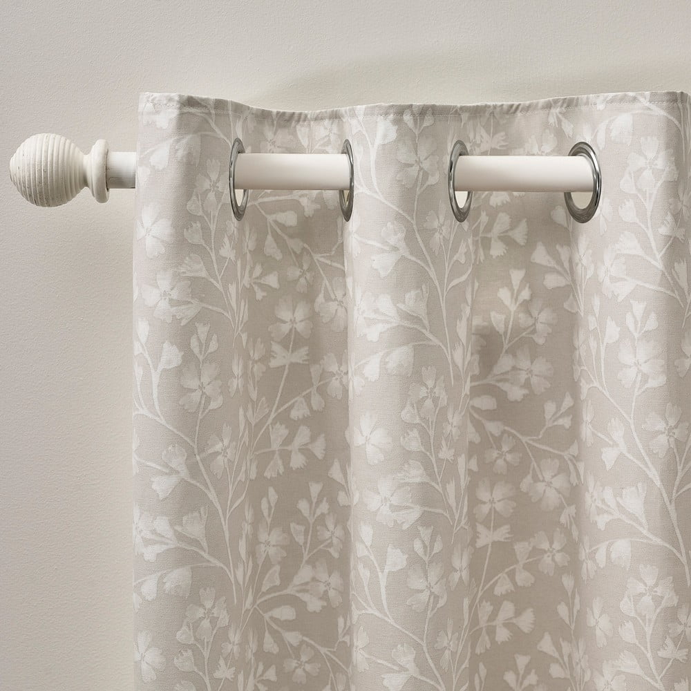 Bézs függöny szett 2 db-os 168x229 cm Brooke Floral – Catherine Lansfield