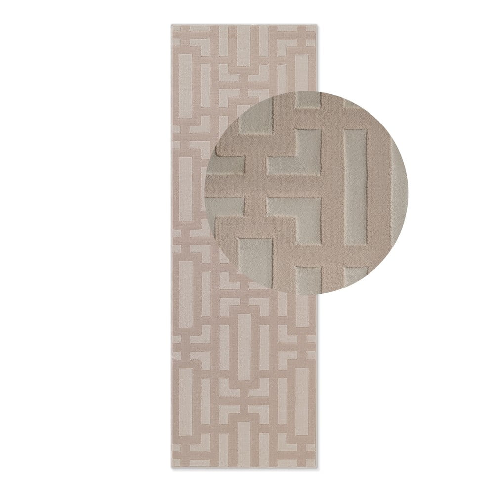 Bézs futószőnyeg 80x240 cm Perles Onyx – Elle Decoration