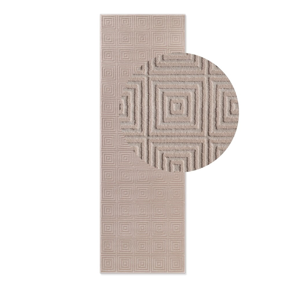 Bézs futószőnyeg 80x240 cm Perles Tourmaline – Elle Decoration