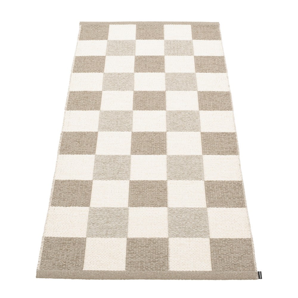 Bézs-krémszínű kültéri-beltéri futószőnyeg 70x160 cm Pix Dark Linen – Pappelina