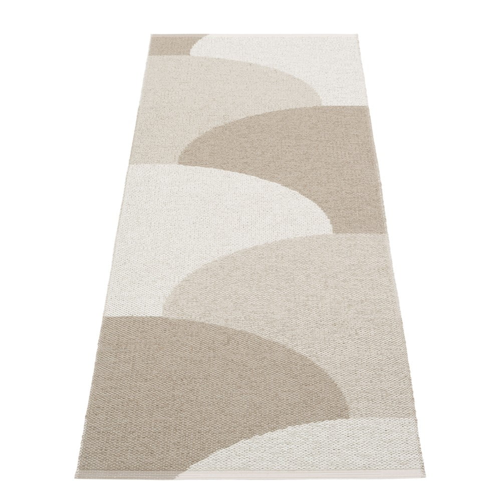 Bézs kültéri-beltéri futószőnyeg 70x180 cm Hill Dark Linen – Pappelina