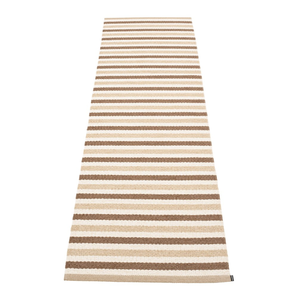 Bézs kültéri-beltéri futószőnyeg 70x240 cm Teo Brown – Pappelina