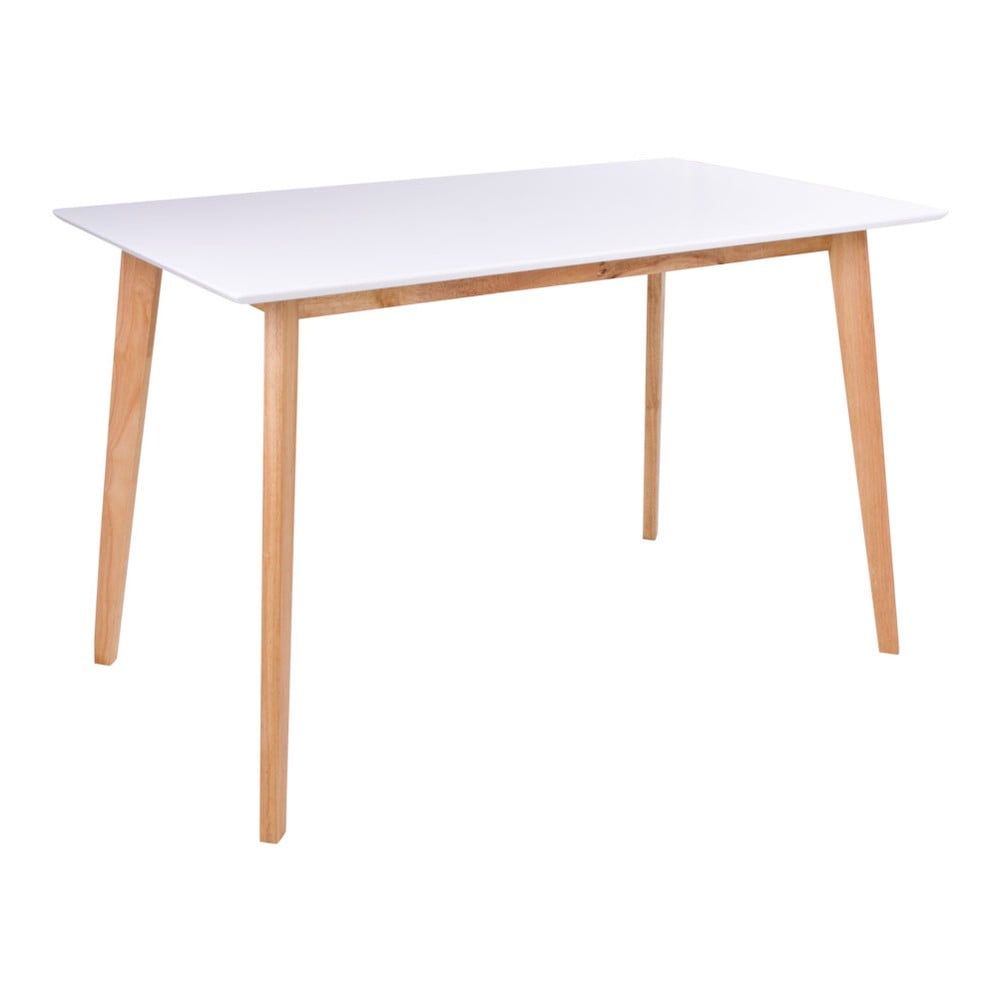 Étkezőasztal fehér asztallappal 70x120 cm Vojens – House Nordic