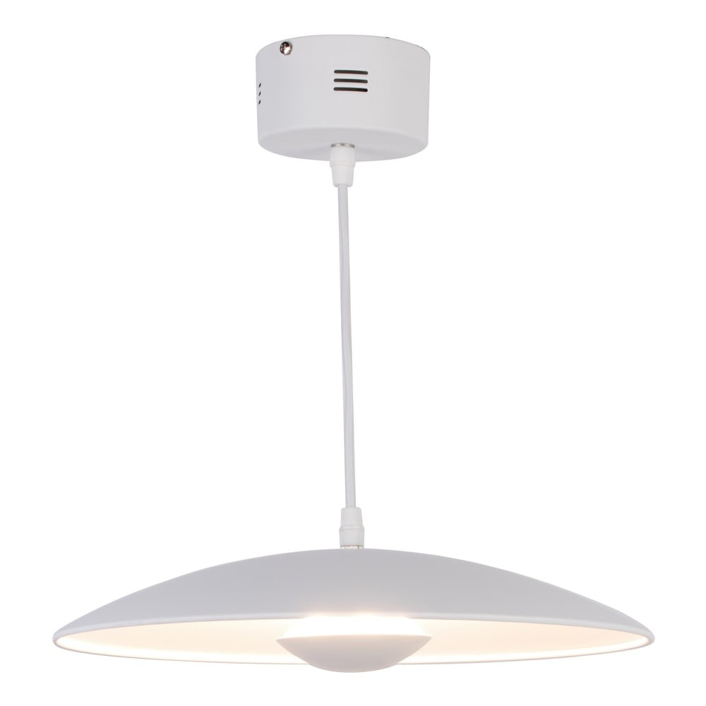 Fehér LED függőlámpa fém búrával Lund – Candellux Lighting