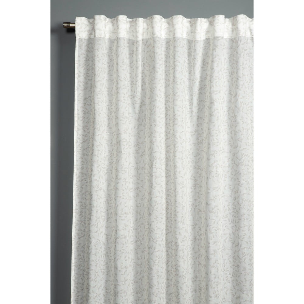 Fehér fényáteresztő függöny 135x245 cm Zen Silence – Gardinia