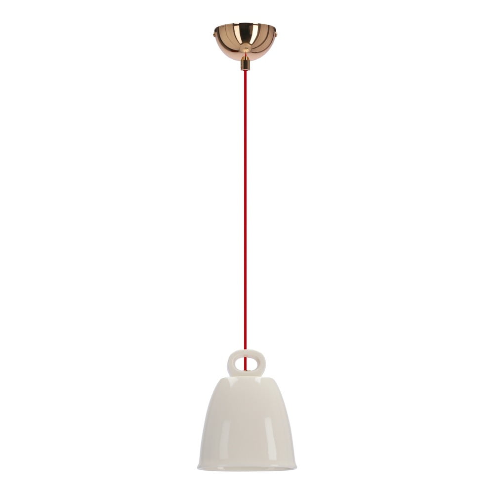 Fehér függőlámpa kerámia búrával Sewilla – Candellux Lighting