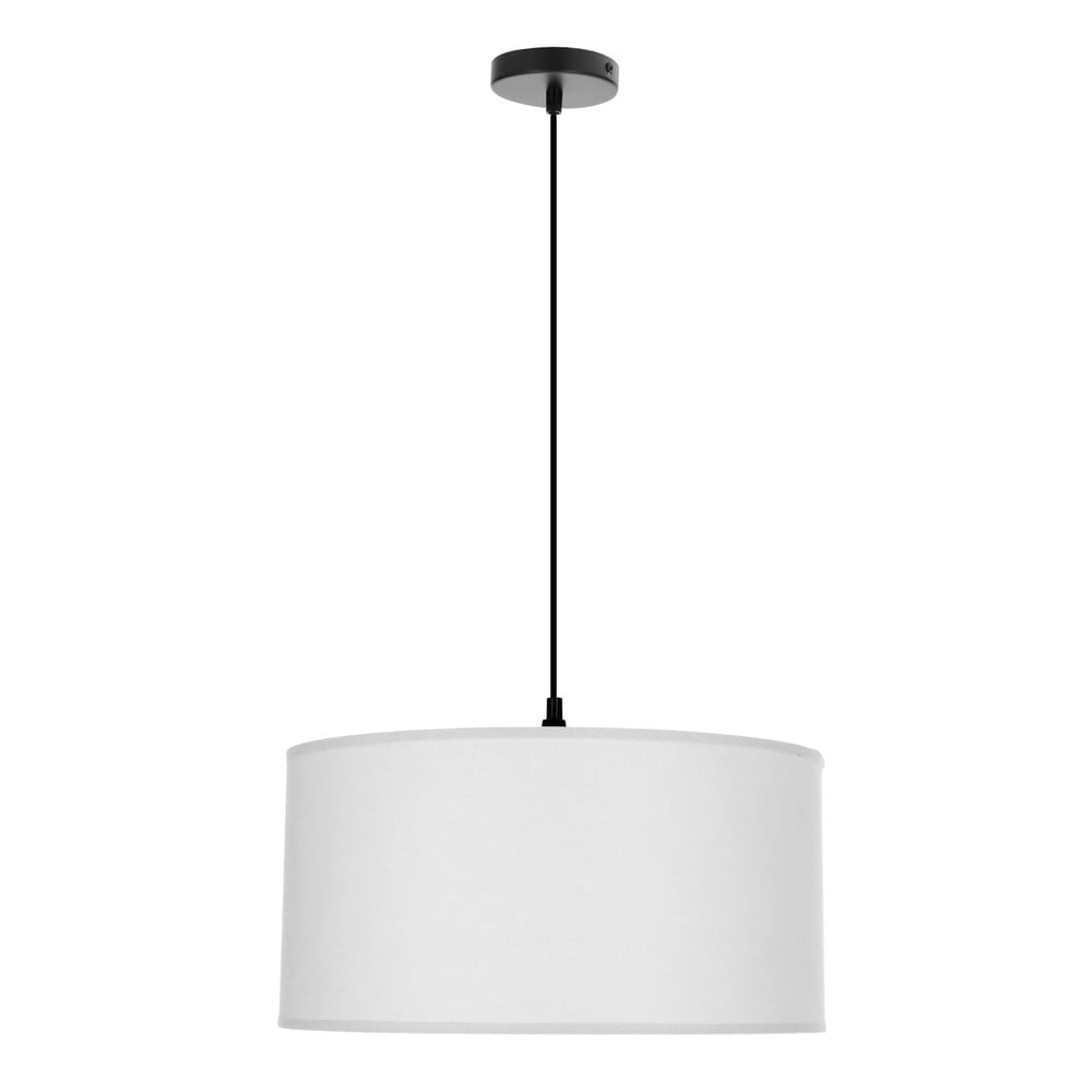 Fehér függőlámpa textil búrával ø 40 cm Shanti – Candellux Lighting