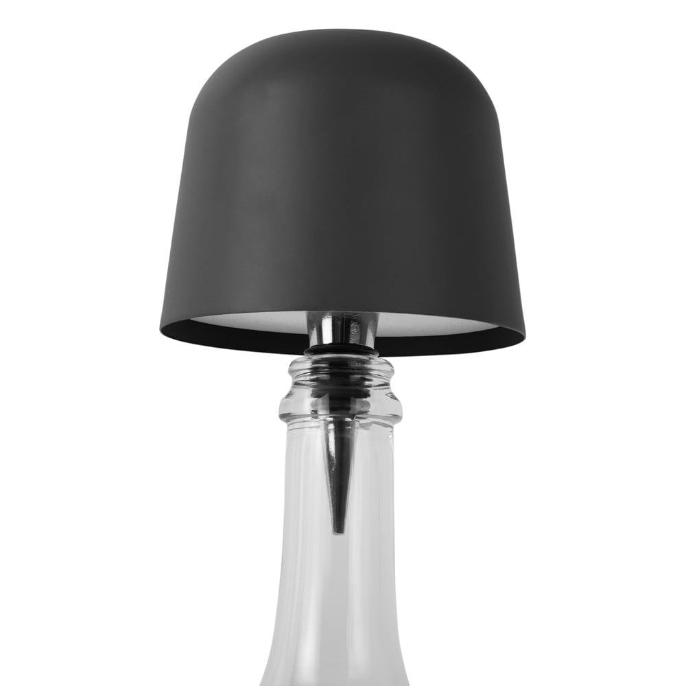 Fekete LED asztali lámpa üvegre fém búrával (magasság 13 cm) Cone Hat LED – Leitmotiv