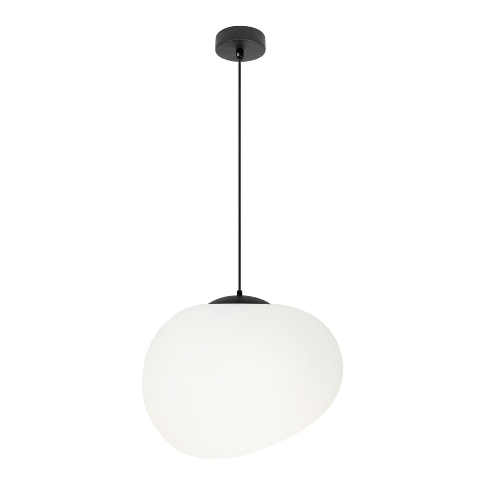 Fekete-fehér függőlámpa ø 25 cm Stones – Candellux Lighting