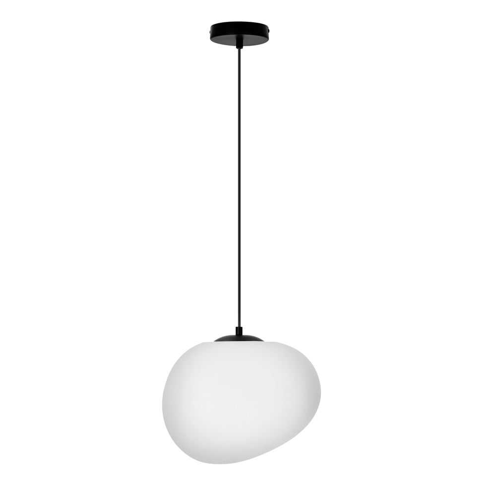 Fekete-fehér függőlámpa ø 30 cm Stones – Candellux Lighting