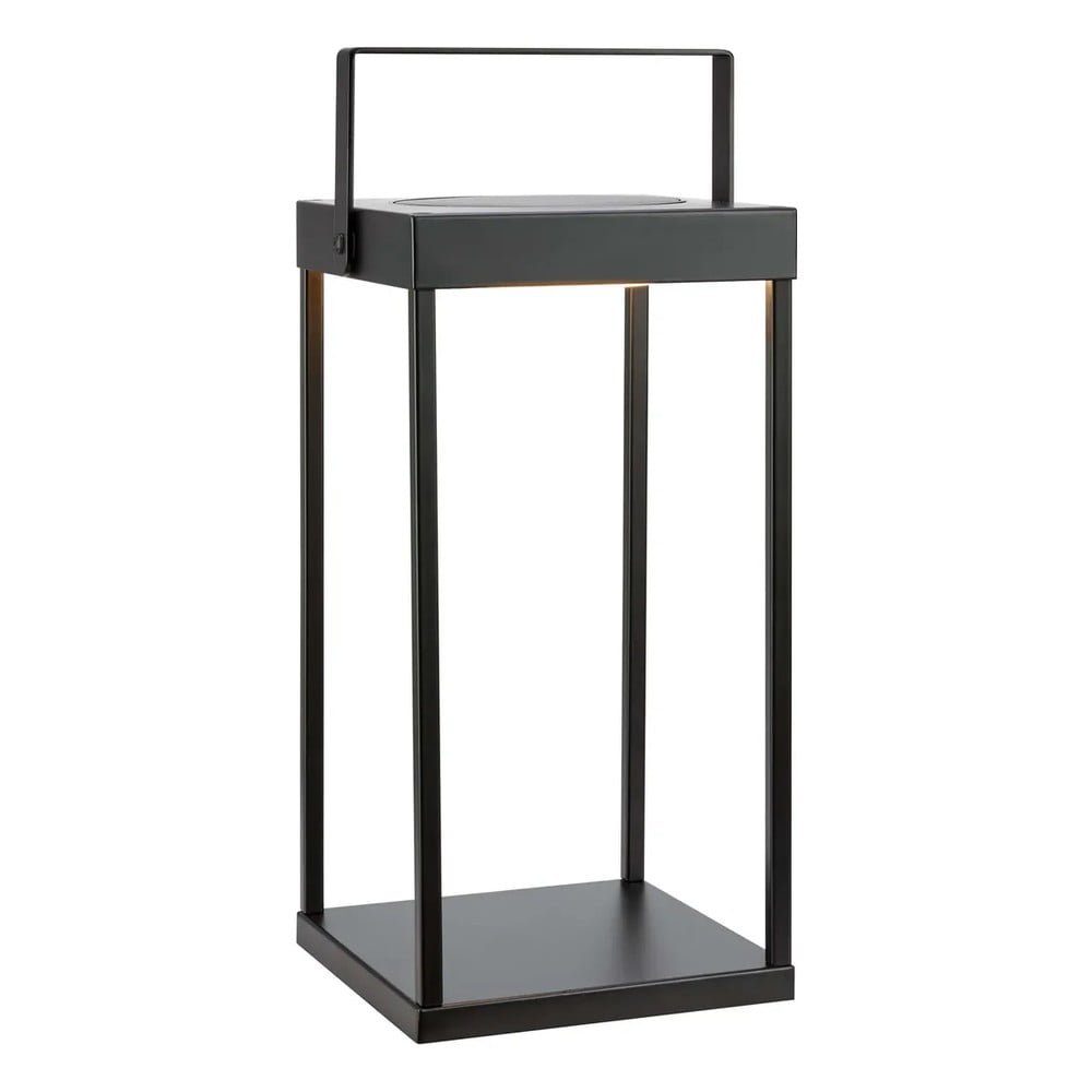 Fekete napelemes-USB kültéri LED lámpás (magasság 42 cm) Pure – Markslöjd