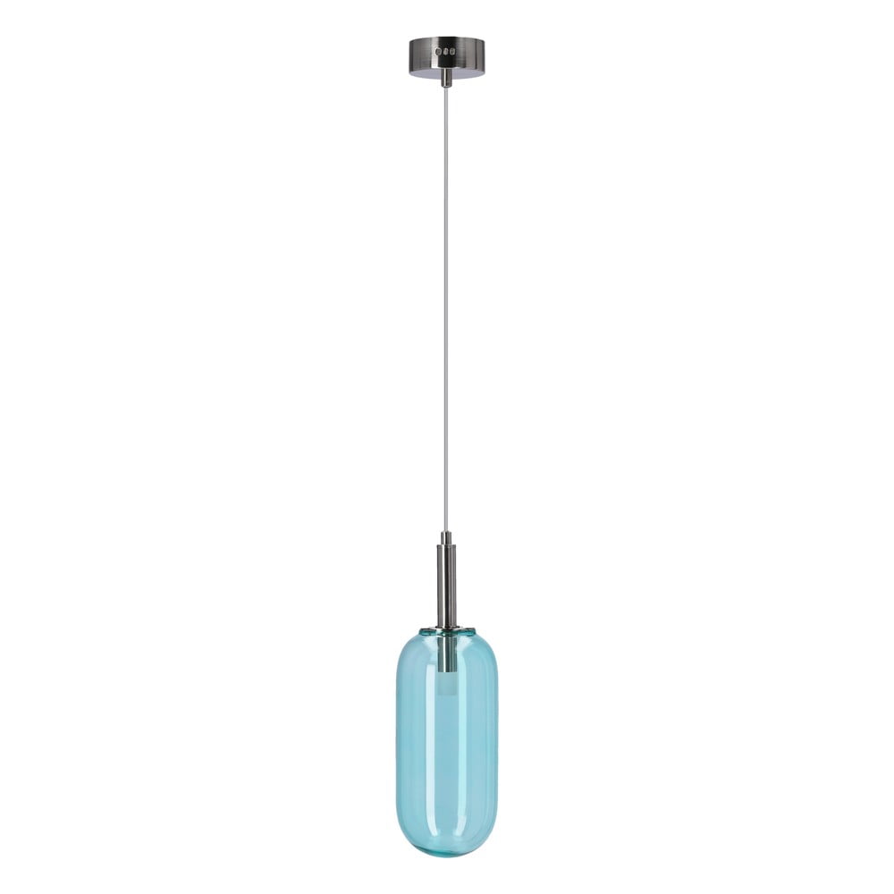 Kék LED függőlámpa üveg búrával ø 13 cm Fiuggi – Candellux Lighting