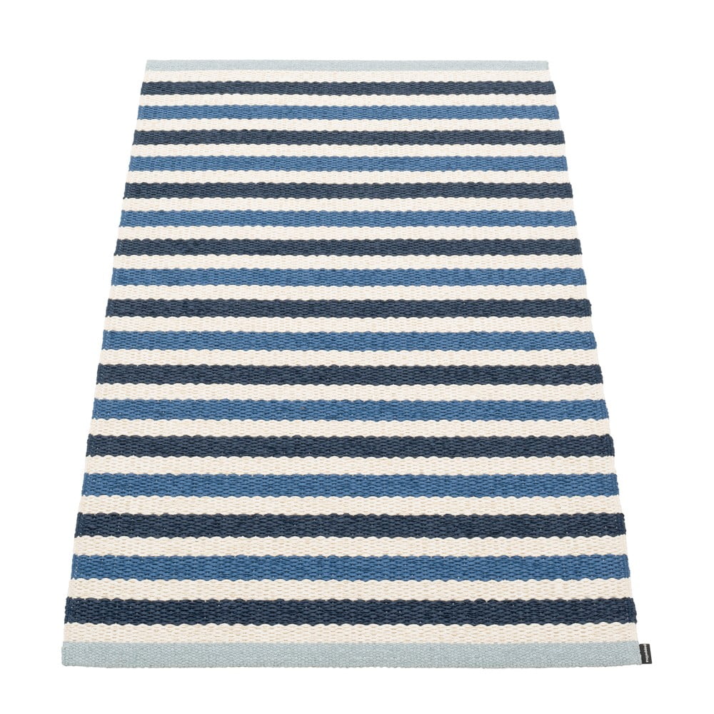Kék-krémszínű kültéri-beltéri szőnyeg 70x120 cm Teo Denim – Pappelina