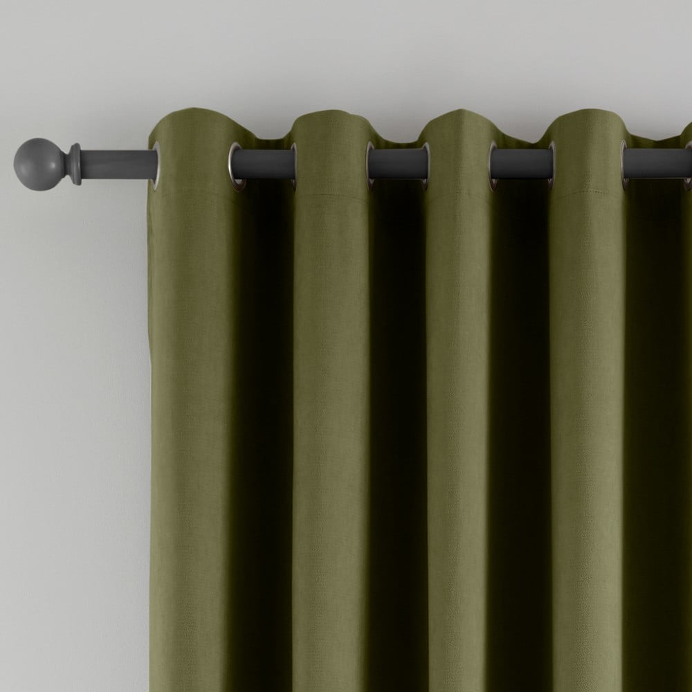 Khaki sötétítő-termo függöny ajtóra 168x213 cm Wilson – Catherine Lansfield