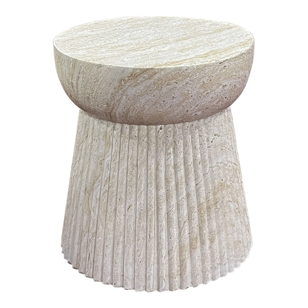Kő kerek tárolóasztal ø 37 cm Bonn – House Nordic