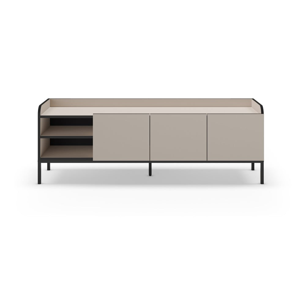 Krémszínű TV-állvány 160x55x42 cm Adara – Marckeric