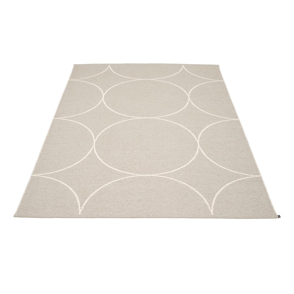 Krémszínű kültéri-beltéri szőnyeg 180x275 cm Boo Linen – Pappelina