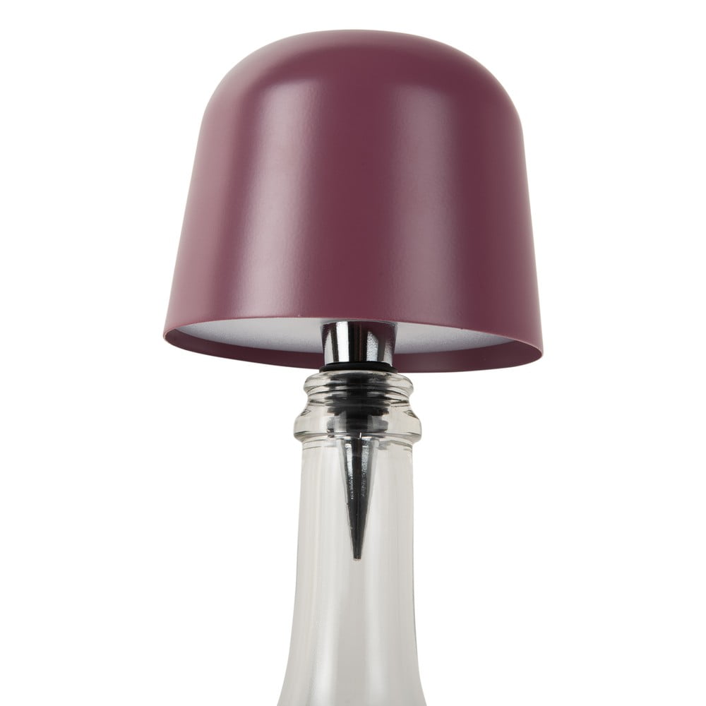 LED asztali lámpa mályvaszínű üvegre fém búrával (magasság 13 cm) Cone Hat LED – Leitmotiv