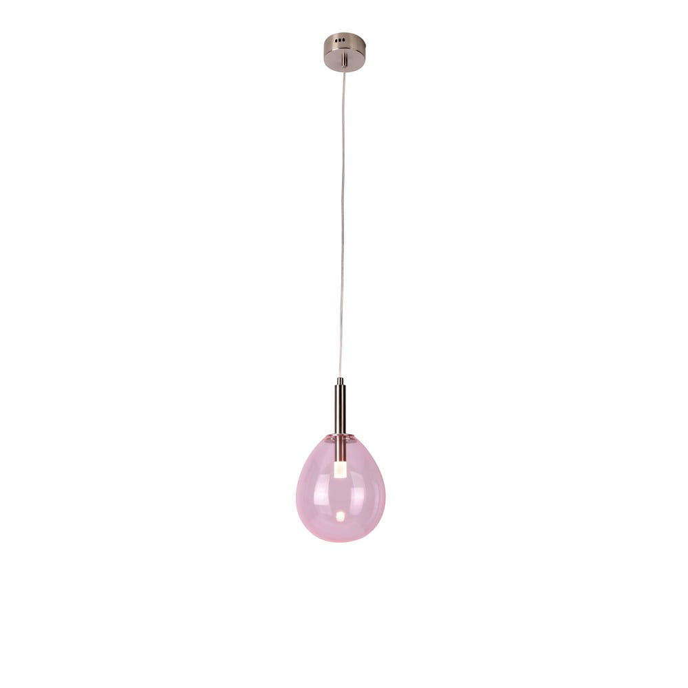 Lila LED függőlámpa üveg búrával Lukka – Candellux Lighting