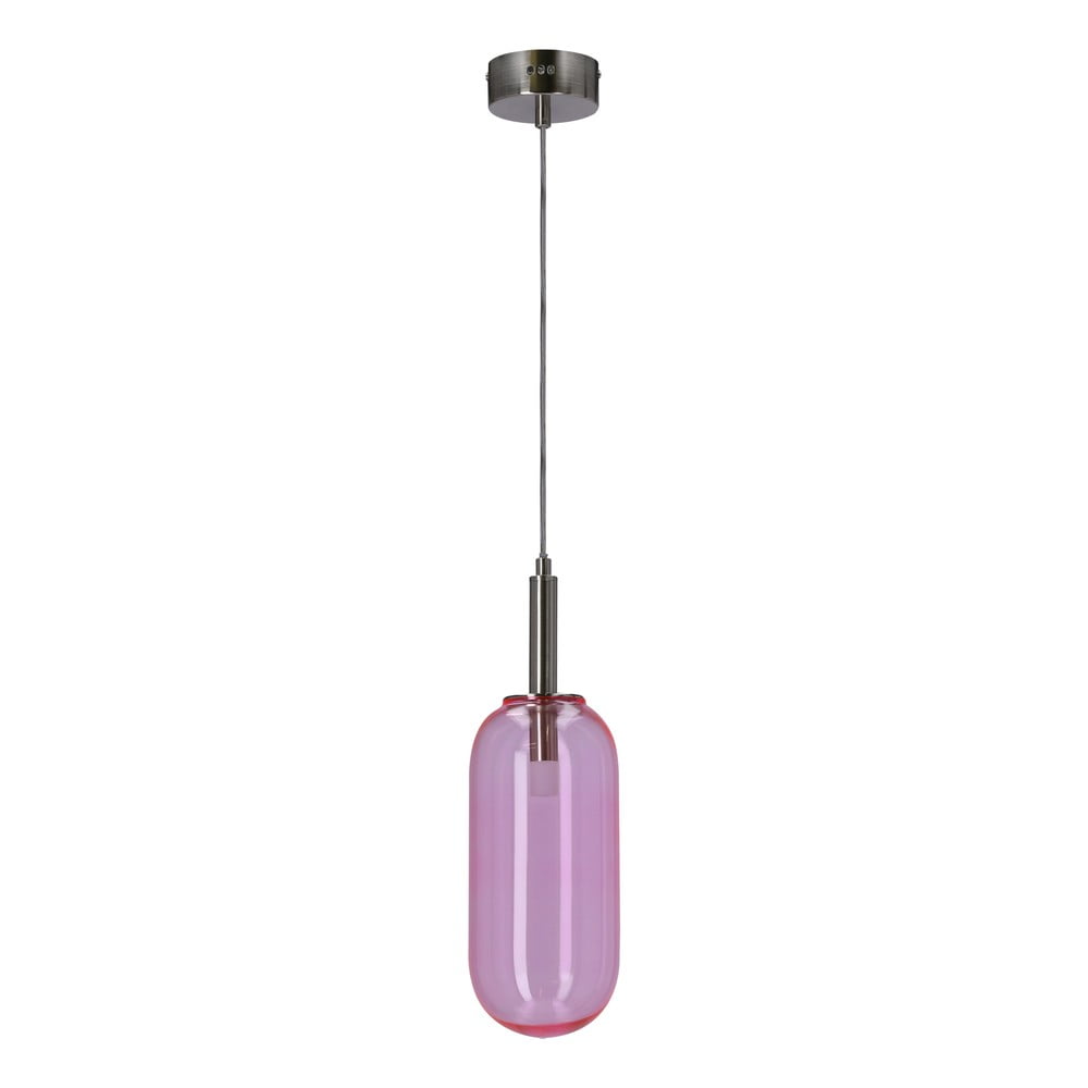 Lila LED függőlámpa üveg búrával ø 13 cm Fiuggi – Candellux Lighting
