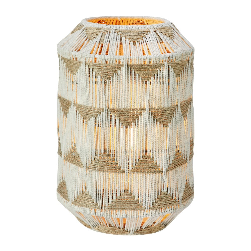 Natúr színű asztali lámpa textil búrával-juta búrával (magasság 35 cm) Ano – Markslöjd