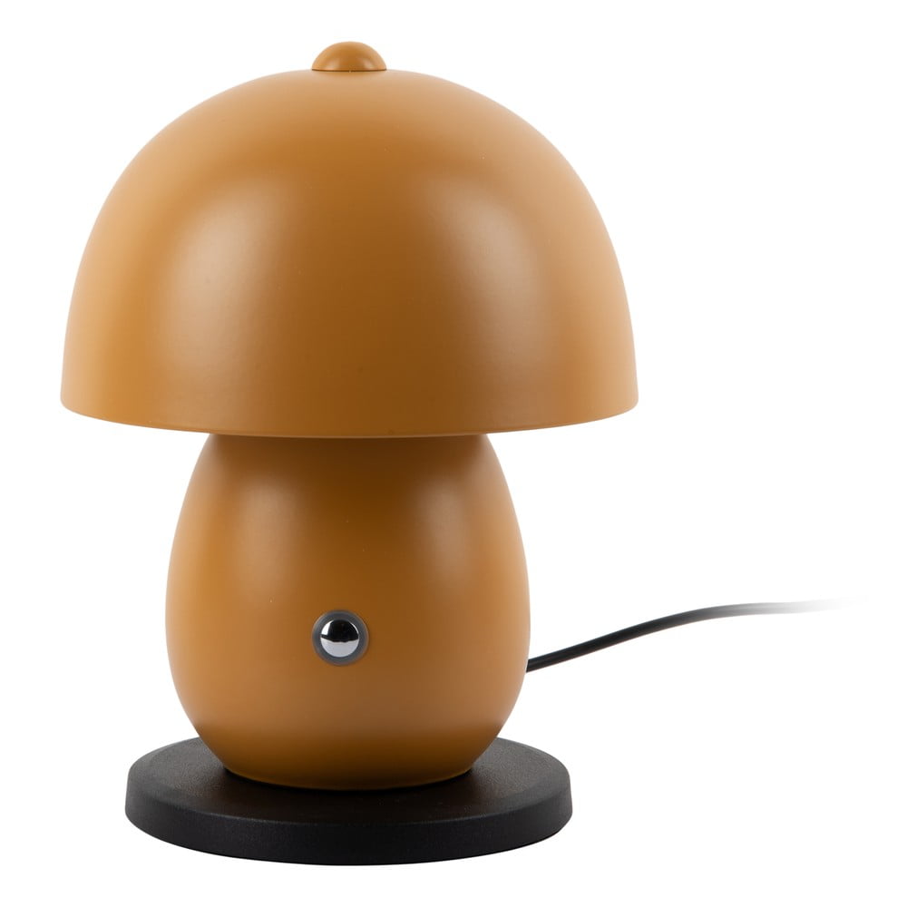 Okkersárga LED asztali lámpa fém búrával (magasság 18 cm) Mono LED – Leitmotiv